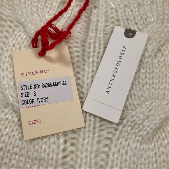 NWT Anthropologie cable knit sweater Size S - Picture 4 of 7